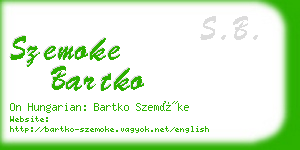 szemoke bartko business card